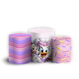 Trio Cilindro - Minnie Confeitaria - Sublimado 3D
