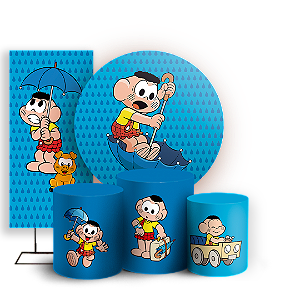 KIT Redondo Trio e Faixa - Cascão   Turma da Monica - Sublimado 3D