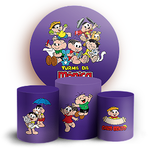 KIT Redondo e Trio - Turma da Monica - Sublimado 3D