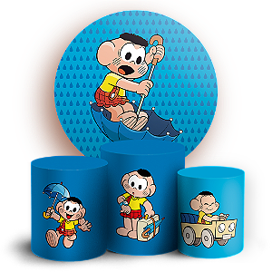 KIT Redondo e Trio - Cascão   Turma da Monica - Sublimado 3D