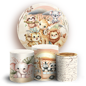 KIT Redondo e Trio - Safari - Sublimado 3D