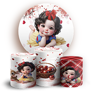 KIT Redondo e Trio - Branca De Neve - Sublimado 3D