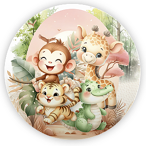 Painel Redondo - Safari - Sublimado 3D