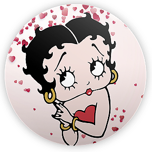 Painel Redondo - Betty Boop - Sublimado 3D