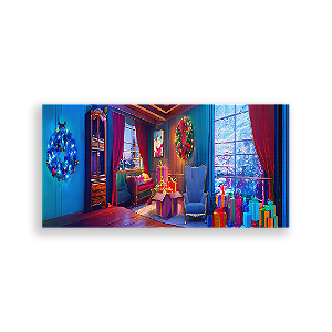 Painel Retangular - Natal - Sublimado 3D