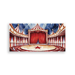 Painel Retangular - Circo - Sublimado 3D