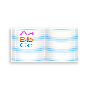 Painel Retangular - Caderno Abc - Sublimado 3D