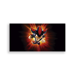 Painel Retangular - Sonic Shadow - Sublimado 3D