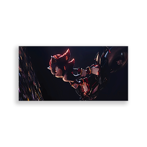 Painel Retangular - Sonic Shadow - Sublimado 3D