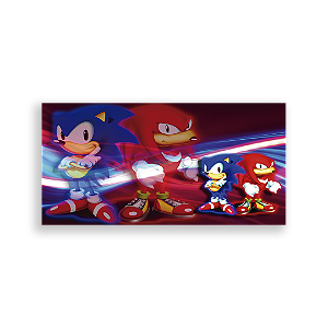 Painel Retangular - Sonic Knuckles - Sublimado 3D