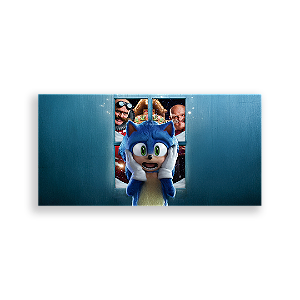 Painel Retangular - Sonic - Sublimado 3D