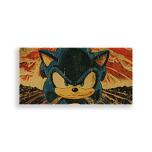 Painel Retangular - Sonic - Sublimado 3D