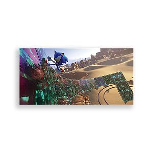 Painel Retangular - Sonic - Sublimado 3D