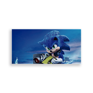 Painel Retangular - Sonic - Sublimado 3D