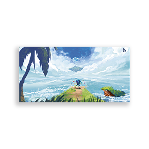Painel Retangular - Sonic - Sublimado 3D
