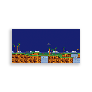 Painel Retangular - Sonic - Sublimado 3D