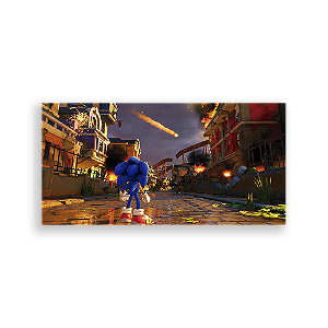 Painel Retangular - Sonic - Sublimado 3D