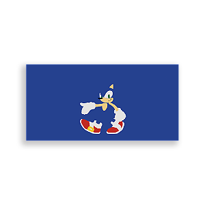Painel Retangular - Sonic - Sublimado 3D