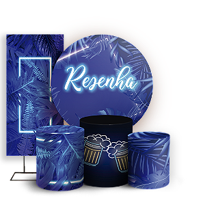 KIT Redondo Trio e Faixa - Resenha Tropical - Sublimado 3D