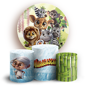 KIT Redondo e Trio - Madagascar - Sublimado 3D