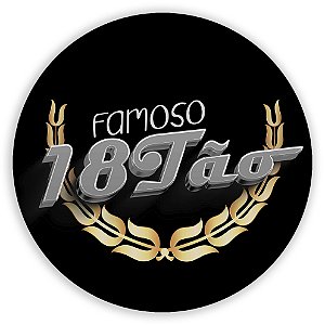 Capa Mini Painel Sublimado - 18 Anos Preto