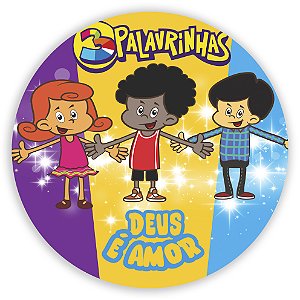 Mini Painel - 3 Palavrinhas - Sublimado 3D