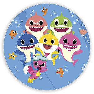 Capa Mini Painel Sublimado - Baby Shark
