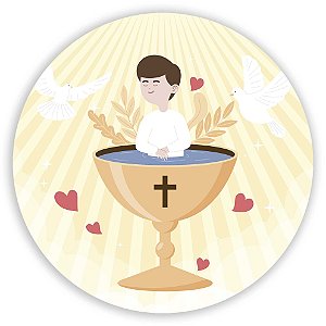 Capa Mini Painel Sublimado - Batizado