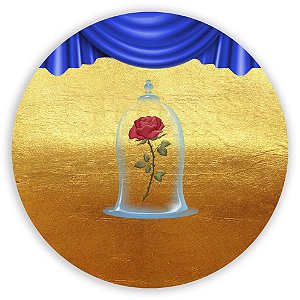 Capa Mini Painel Sublimado - Bela e a Fera