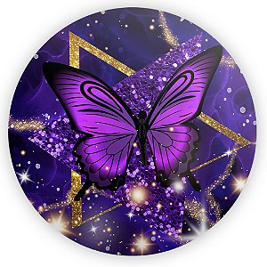Mini Painel - Borboleta Roxa - Sublimado 3D