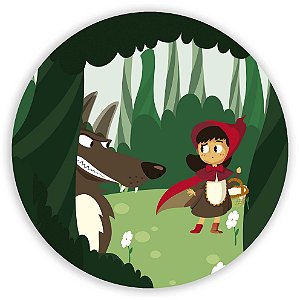 Capa Mini Painel Sublimado - Chapeuzinho Vermelho