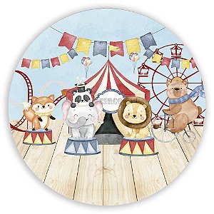 Capa Mini Painel Sublimado - Circo Animais