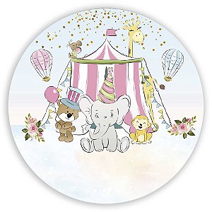 Mini Painel - Circo Animais - Sublimado 3D