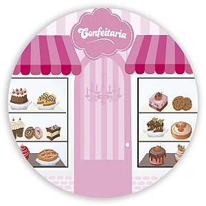 Capa Mini Painel Sublimado - Confeitaria
