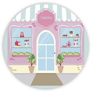 Capa Mini Painel Sublimado - Confeitaria