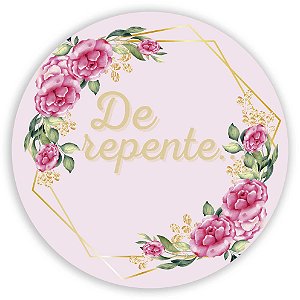 Mini Painel - De Repente Floral Geometrico - Sublimado 3D