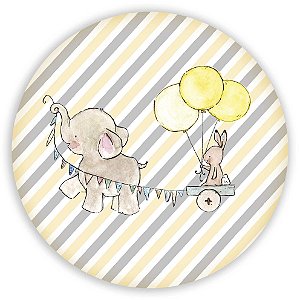 Capa Mini Painel Sublimado - Elefante Amarelo