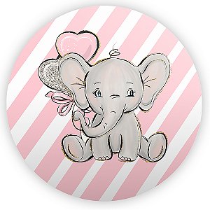 Capa Mini Painel Sublimado - Elefantinho Rosa