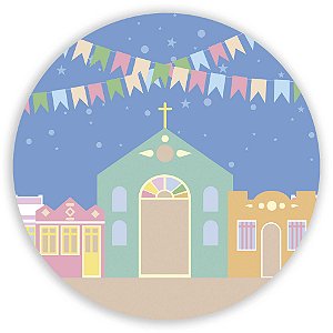 Capa Mini Painel Sublimado - Festa Junina