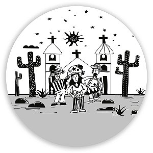 Capa Mini Painel Sublimado - Festa Junina