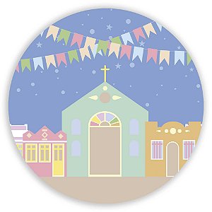 Capa Mini Painel Sublimado - Festa Junina