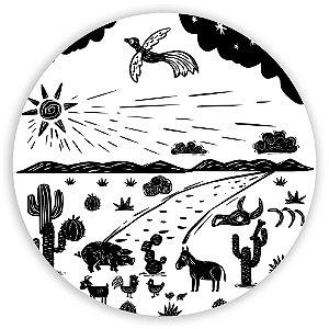 Capa Mini Painel Sublimado - Festa Junina