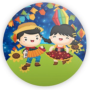 Capa Mini Painel Sublimado - Festa Junina