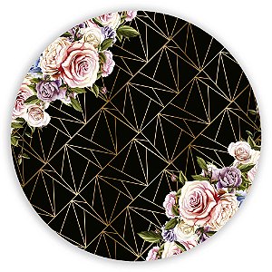 Capa Mini Painel Sublimado - Floral Geometrico