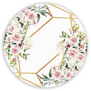 Capa Mini Painel Sublimado - Floral Geometrico