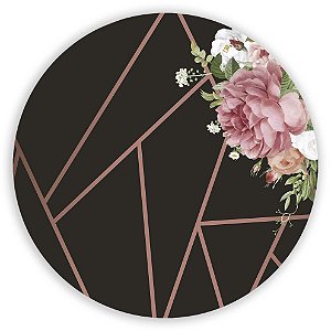 Capa Mini Painel Sublimado - Floral Geometrico