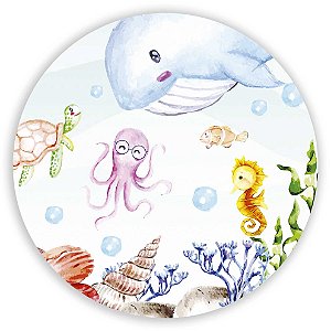 Mini Painel - Fundo do Mar - Sublimado 3D
