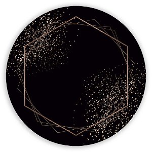 Mini Painel - Geometrico Glitter - Sublimado 3D