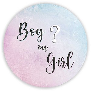 Capa Mini Painel Sublimado - Girl Boy Revelação