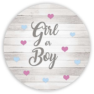 Capa Mini Painel Sublimado - Girl Boy Revelação